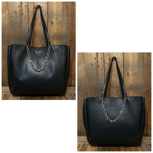 Kate Spade. 5 Piece. Carlyle Tote & Free Crossbody, Bag Charm, Dust Bag & Scarf. - Picture 3 of 16